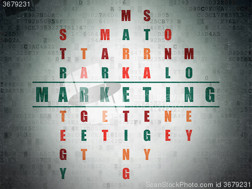 Image of Marketing concept: Marketing in Crossword Puzzle