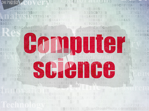 Image of Science concept: Computer Science on Digital Paper background