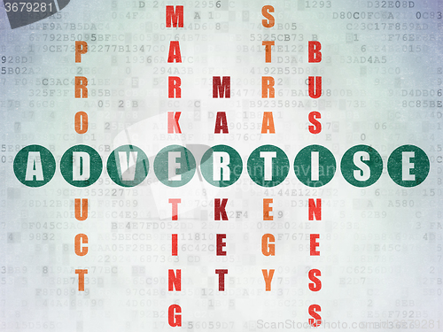 Image of Advertising concept: Advertise in Crossword Puzzle