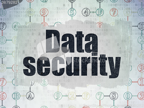 Image of Privacy concept: Data Security on Digital Paper background