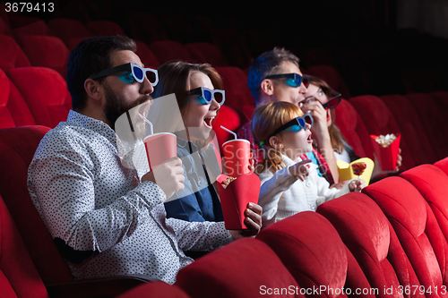 Image of The people\'s emotions in the cinema