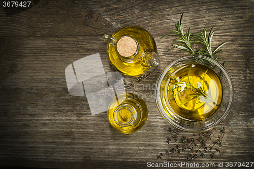 Image of Olive oil with herbs