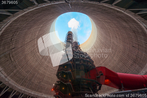 Image of Huge Power plant producing heat