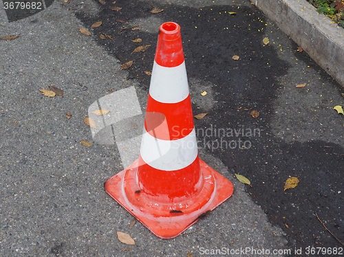 Image of Traffic cone sign