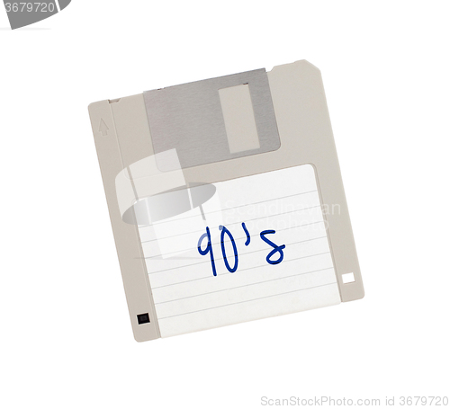 Image of Floppy Disk - Tachnology from the past, isolated on white