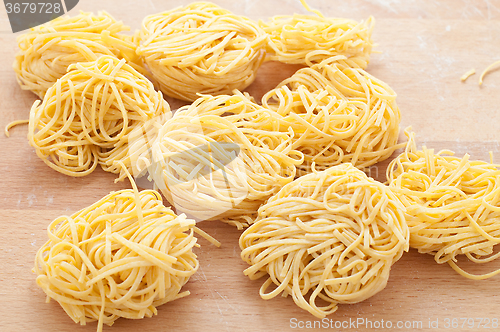 Image of Pasta typical of Piedmont called tajarin