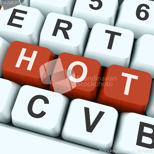Image of Hot Key Means Amazing Or Fantastic Deals\r