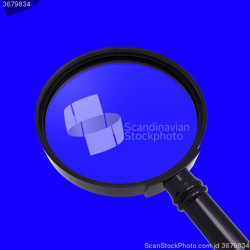 Image of Magnifying Glass Shows Zoom Or Search