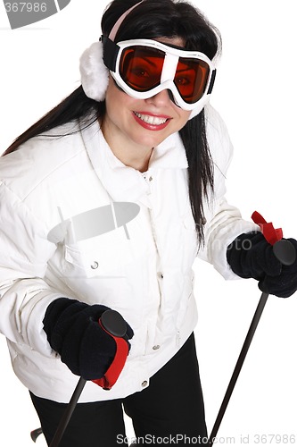 Image of Female skier
