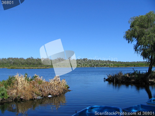 Image of blue lake