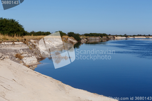 Image of bank of the river zambezi