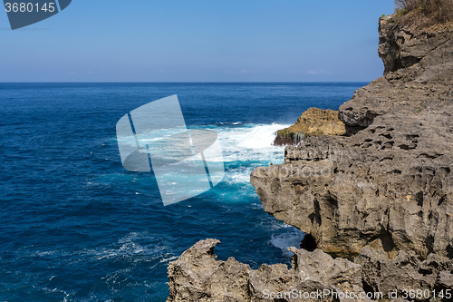 Image of coastline at Nusa Penida island 