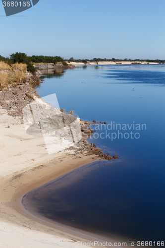 Image of bank of the river zambezi