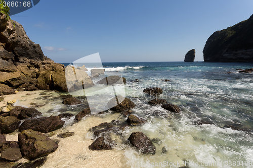 Image of coastline at Nusa Penida island