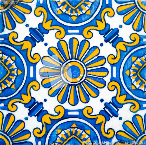 Image of Traditional Portuguese glazed tiles