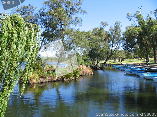 Image of blue, lake