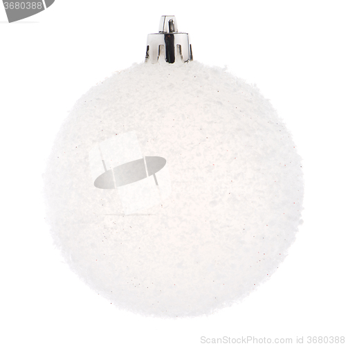 Image of White Christmas bauble