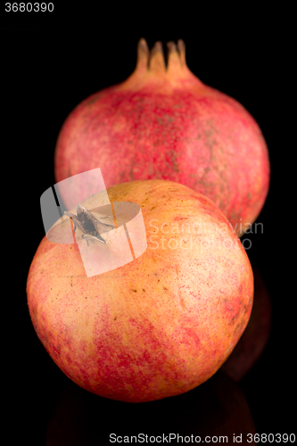 Image of rRpe pomegranate fruits