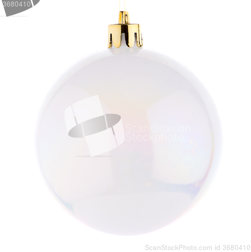 Image of White Christmas bauble