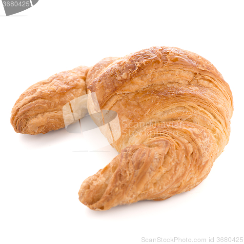 Image of Fresh croissant on white