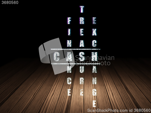 Image of Banking concept: Cash in Crossword Puzzle