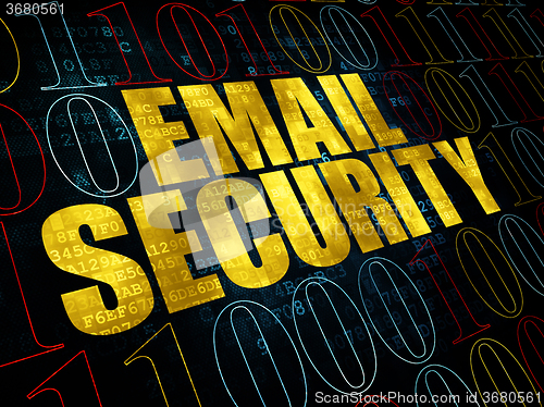 Image of Security concept: Email Security on Digital background