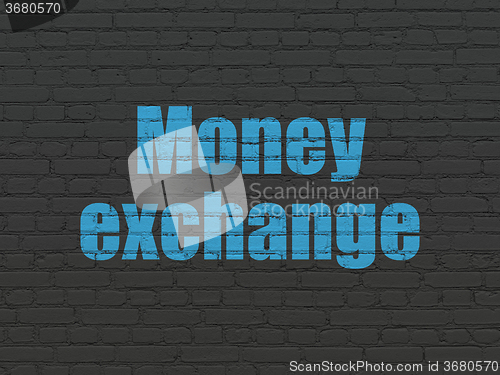 Image of Banking concept: Money Exchange on wall background
