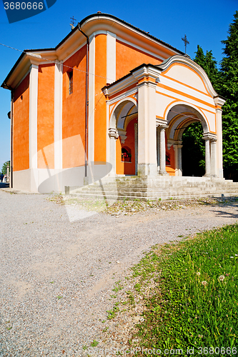 Image of monument old architecture in         and sunlight