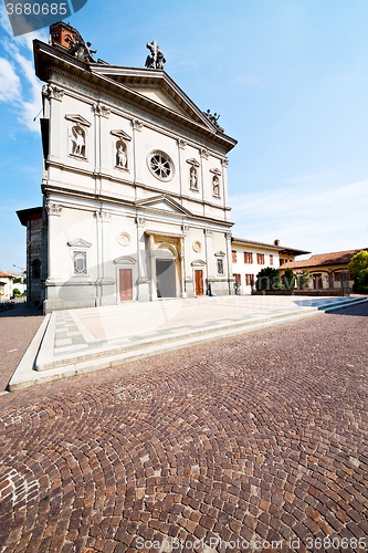 Image of monument  architecture in italy europe milan       and sunlight