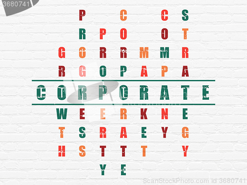 Image of Business concept: Corporate in Crossword Puzzle