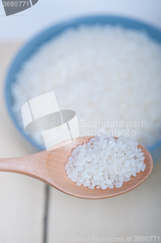 Image of raw white rice 