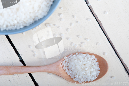 Image of raw white rice 