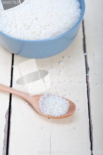 Image of raw white rice 