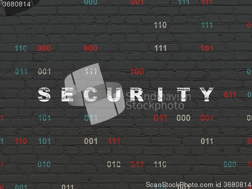 Image of Protection concept: Security on wall background