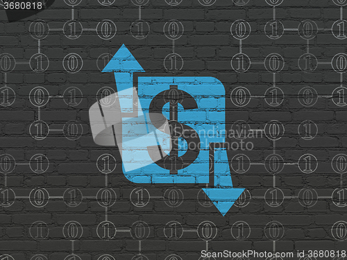 Image of Finance concept: Finance on wall background