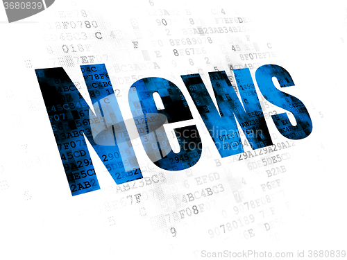 Image of News concept: News on Digital background