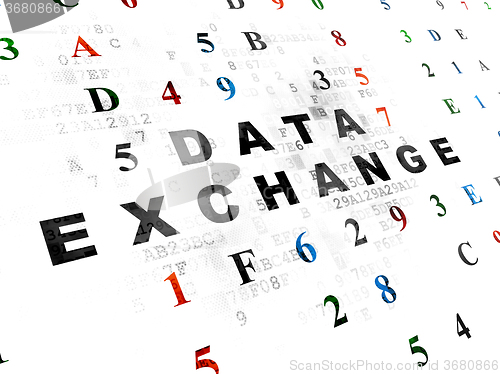 Image of Data concept: Data Exchange on Digital background