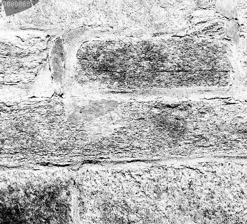 Image of  cracked  step   brick in  italy old wall and texture material t