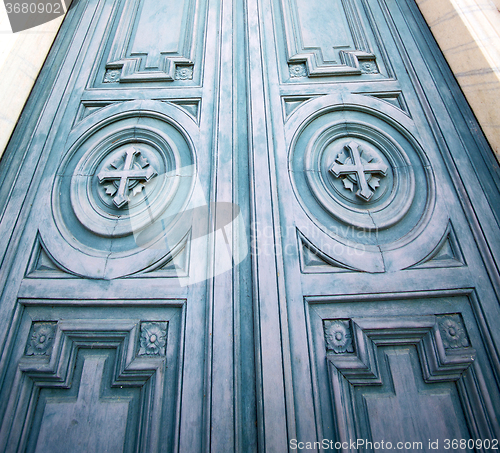 Image of old door in italy land europe architecture and wood the historic