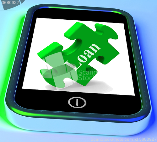 Image of Loan Smartphone Means Finance Credit Or Mortgage