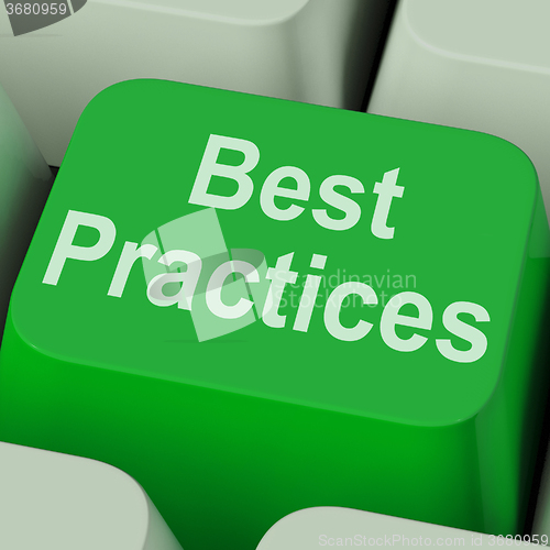 Image of Best Practices Key Shows Improving Business Quality