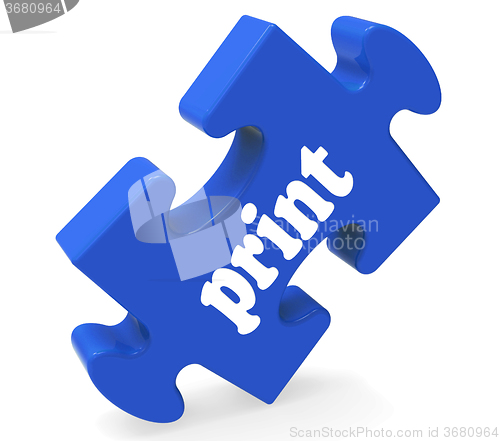 Image of Print Key Shows Printing Copying Or Printout