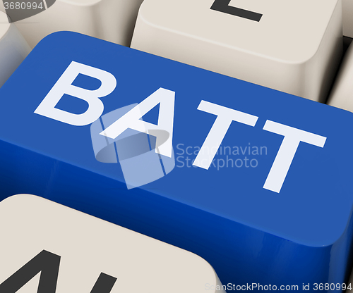 Image of Batt Key Shows Battery Or Batteries Recharge