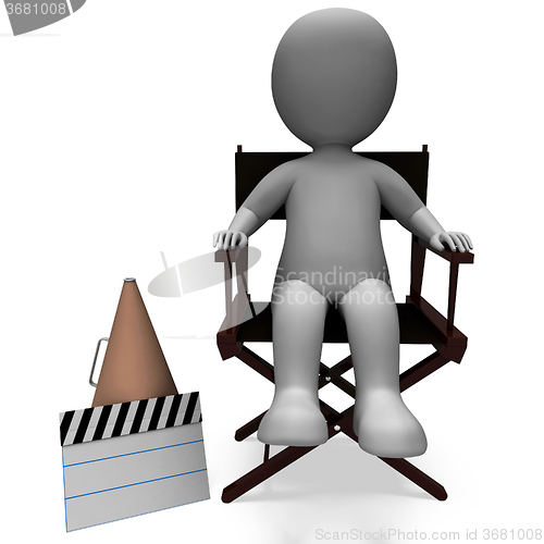 Image of Film Director Character Shows Hollywood Directors Or Filmmaker