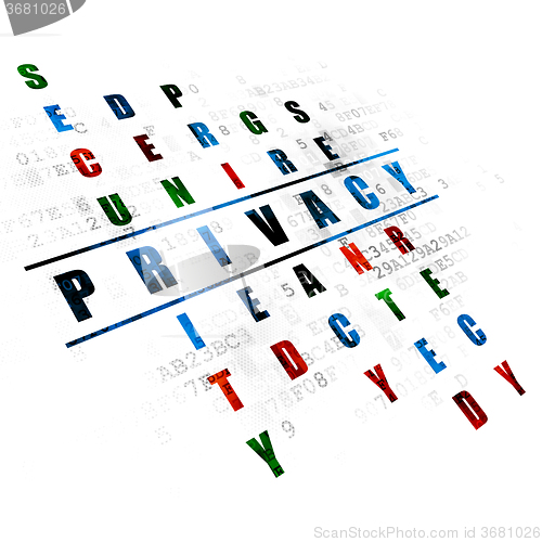 Image of Security concept: Privacy in Crossword Puzzle