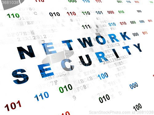 Image of Privacy concept: Network Security on Digital background