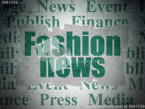 Image of News concept: Fashion News on Digital Paper background