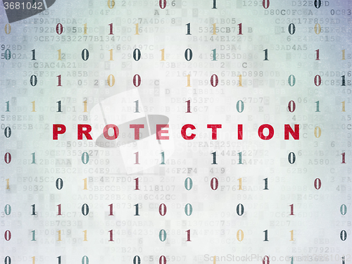 Image of Safety concept: Protection on Digital Paper background