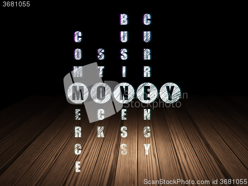 Image of Money concept: Money in Crossword Puzzle