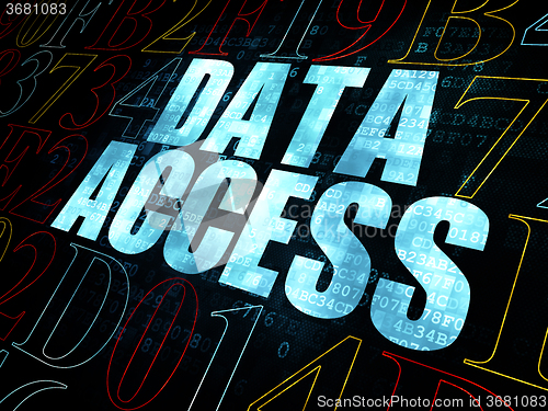 Image of Information concept: Data Access on Digital background